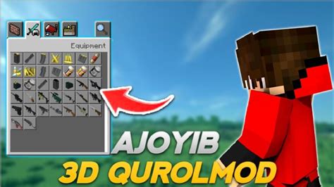 Ajoyib 3d Qurol Mod Minecraft Uzbekcha Video EazyMC YouTube