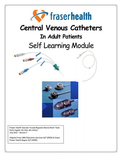 Central Venous Catheters Slp Fraser Health Authority