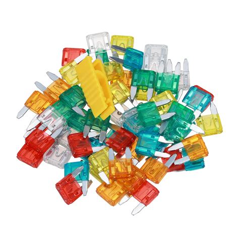 60pcs Mini Blade Fuses Auto Car Truck Assortment Fuse Kit with Box 5A 10A 15A 20A 25A 30A for ...