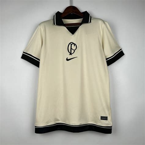 Camisa Corinthians Iv Bege E Preta Futboymarca