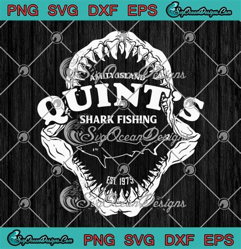 Quint S Shark Fishing Amity Island Svg Jaws Est Svg Jaws Movie