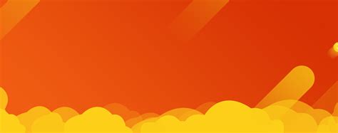 Flat Orange Gradient Background Poster Banner Flat Background Image