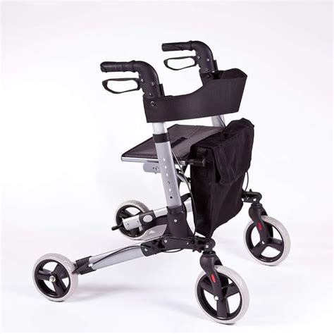 Rollator In Alluminio Pieghevole Deluxe Deambulatore Per Anziani Con