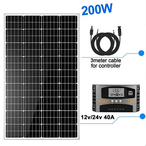 100W 200W 250W 300W Solarpanel Solarmodul 12V Monokristallin Wohnmobil