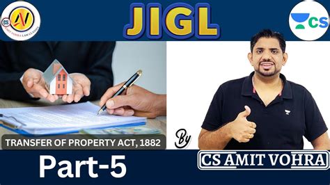 Transfer Of Property Act Lec Cs Amit Vohra Cs Csexecutive