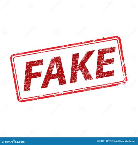 Falsificação No Quadro Dos Carimbos De Borracha Ilustração do Vetor