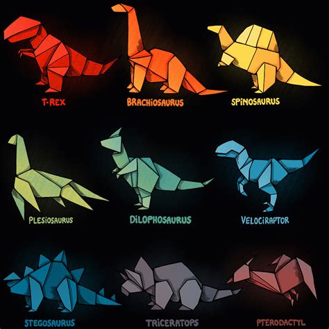 Origami Dinosaurs Teetee Eu