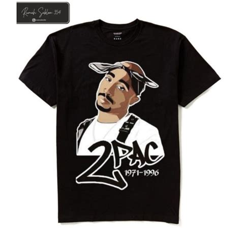 Jual Kaos 2PAC 1971 1996 Baju Legend Rap Tee Tshirt Distro Band Tokoh