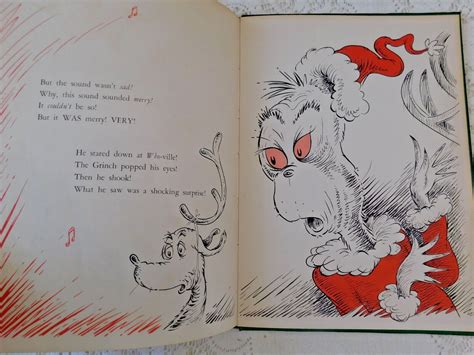 Vintage Dr Seuss Book How The Grinch Stole Christmas 1957 | #4781337346