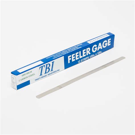 Item F 4 0004 Inch In Thickness Steel Feeler Gage Strip On Trinity Brand Industries Inc