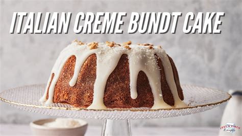 Italian Creme Bundt Cake Recipe From Scratch Youtube