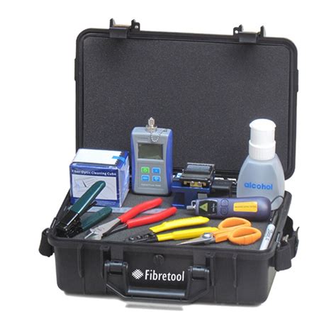 Fiber Optic Ftth Tool Kit Include Optical Power Meter Vfl Cleaver