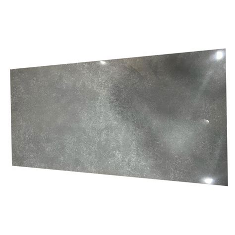 Semi Glossy Grey Ceramic Bathroom Floor Tile Size 1x2 Feet 300x600 Mm