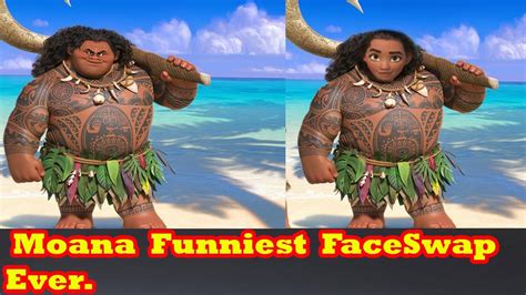 Moana Funniest Face Swap Part Try Not To Laugh Challenge By Mr Fraz