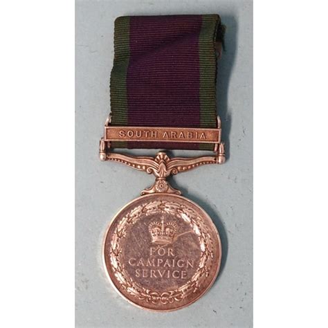 An Erii General Service Medal With South Arabia Clasp Awarded To Rm