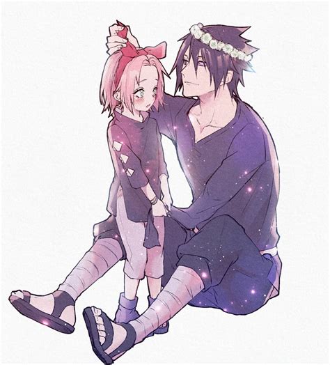 Haruno Sakura And Uchiha Sasuke Naruto And 3 More Drawn By Suzu Tg