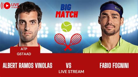 ATP LIVE ALBERT RAMOS VINOLAS VS FABIO FOGNINI ATP BASTAAD 2023 TENNIS