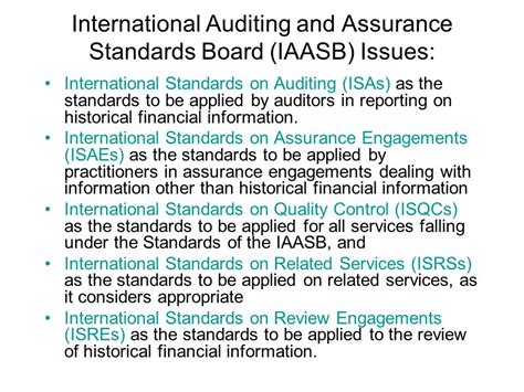 International Auditing And Assurance Standards Board Iaasb Issues Ppt Download