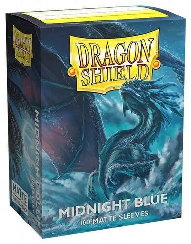 Dragon Shield Std Sleeves Matte Midnight Blue Box Potomac Distribution