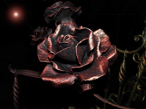 Metal rose Metal Roses, Metal Flowers, Iron Rose, Sissy Bars, Metal Art ...
