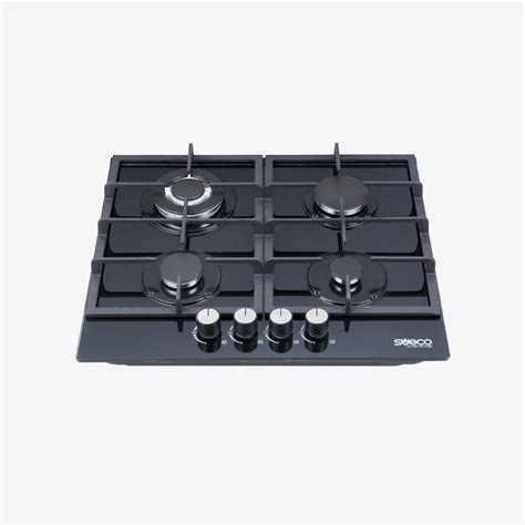 Estufa De Empotrar 4 Puestos Gas Natural Vidrio Templado Tienda Sueco