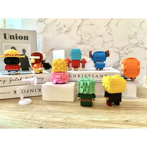 One Piece Brickheadz Building Blocks Luffy Nami Chopper Sanji Zoro