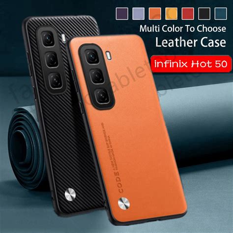 หนง PU Texture เคสโทรศพทสาหรบ infinix Hot 50 i 50i 50 pro plus 50pro Hot50i Hot50pro