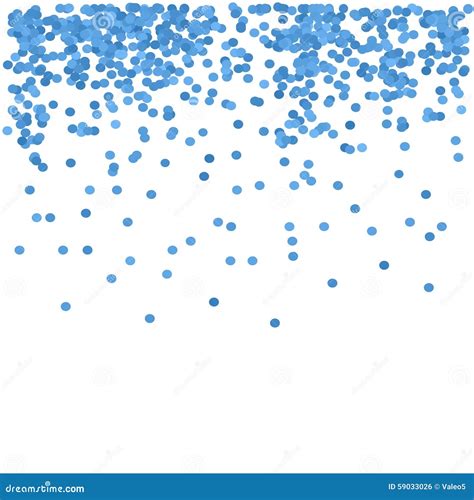 Blue Confetti Stock Vector Illustration Of Paper Carnival 59033026