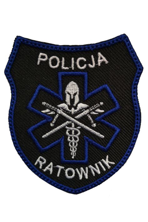 Naszywka Haftowana Policja Ratownik Sklep Specbrands Pl