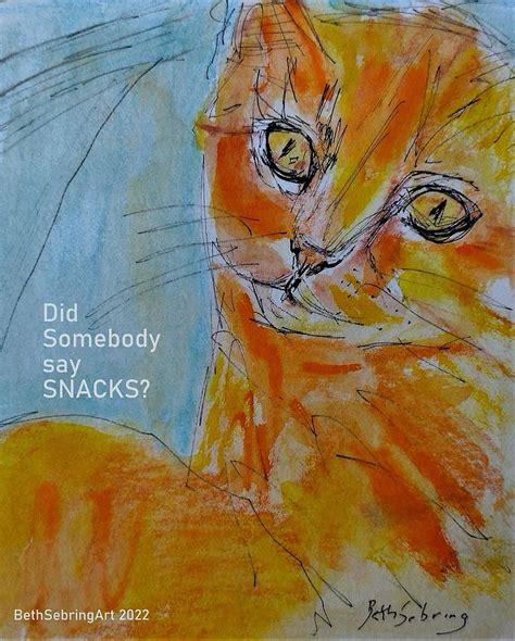 Did Somebody Say Snacks Painting By Beth Sebring Fine Art America