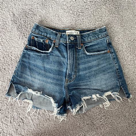 Abercrombie Fitch Women S Blue Shorts Depop