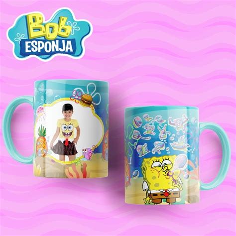 Caneca Porcelana Bob Esponja Elo Produtos Especiais