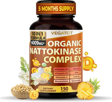 Amazon Vegatot Organic Nattokinase Complex Mg In Formula