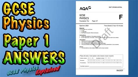 Gcse Physics Past Paper Answers And Explanations Some More Help For