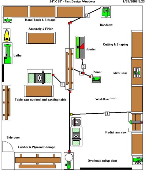 2 Car Garage Workshop Layout