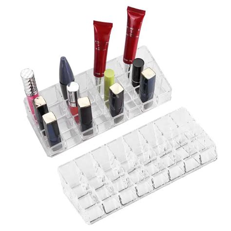 Lipstick Holder Display Stand Transparent Acrylic Cosmetic Organizer