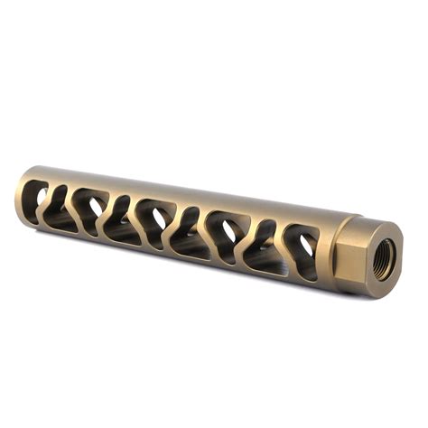 7075 Aluminium Muzzle Brake 22223556 12x28 Threaded Muzzle Device