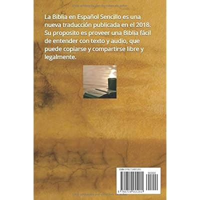 Buy La Biblia En Espa Ol Sencillo Nuevo Testamento Con Salmos Y