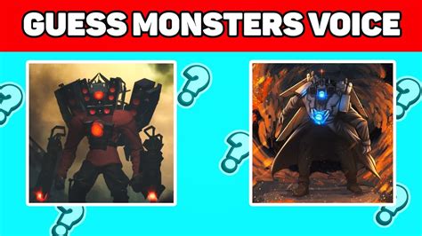 Guess Monsters Voice 2 Skibidi Toilet Youtube