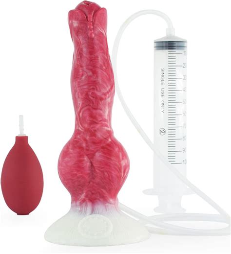 LZMYZ Realistischer Spritz Dildo Mit Saugnapf Silikon Wolf Hund Penis