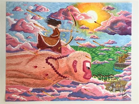 Ramayan Painting Fashion Graphic Design Painting Scene