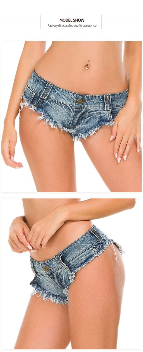 Sadi Mini Short Sexy Femme Denim Shorts Cheeky Female Low Waist Thong Hot Jeans For Women Club