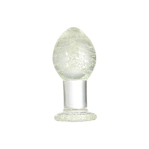 Plug Anal Em Vidro Que Brilha No Escuro 8 5x4 2cm