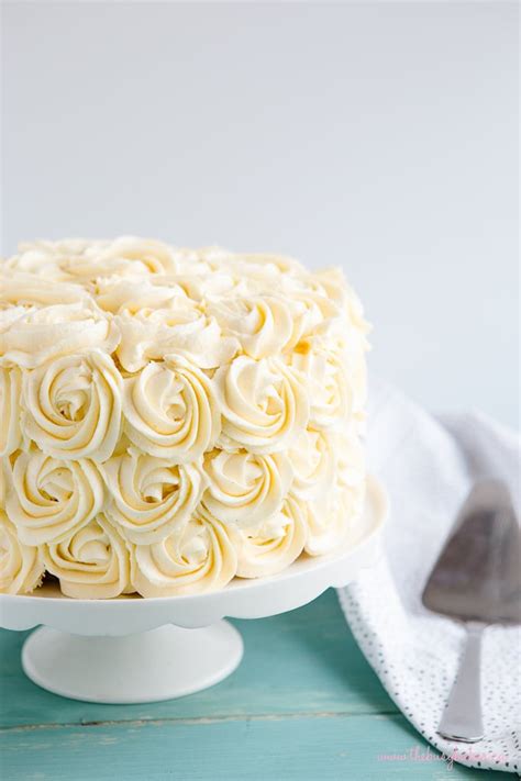 Best Ever Vanilla Bean White Cake Birthday Cake The Busy Baker