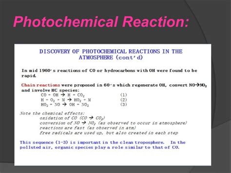 Atmospheric chemistry ppt | PPT