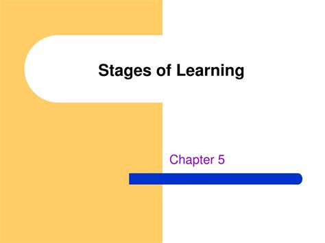 PPT - Stages of Learning PowerPoint Presentation, free download - ID:148763 