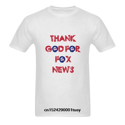 Funny Men T Shirt White T Shirt Tshirts Black Tee Thank God For Fox