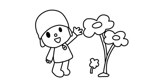 Aprende a Dibujar y Colorear POCOYO Dibujos Para Niños Paso a Paso