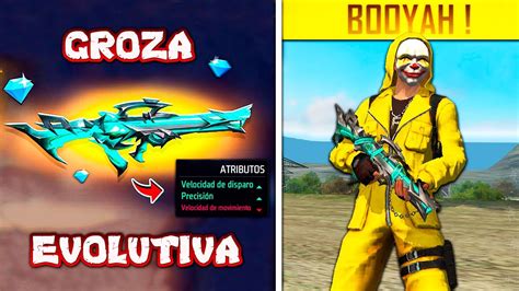 Juego Con La Nueva Groza En Clasificatoria Free Fire Youtube