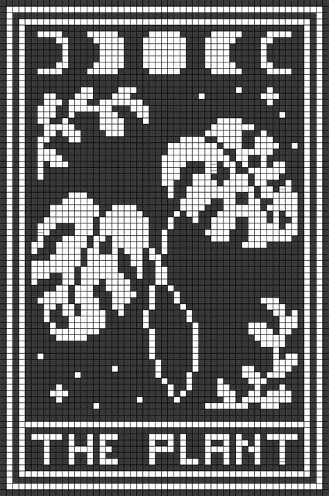 A Black And White Cross Stitch Pattern With An Image Of Two People